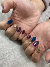ネイルサロンファストネイルプラス 新宿店(FAST NAIL PLUS)/冬ネイル2023【チェックネイル】