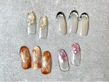 ティアラ(TIARA)の写真/≪指名料込7700円≫最旬定額ネイルはハンド&フットをお揃いで！飽きる事なく毎月ネイルが楽しめる♪