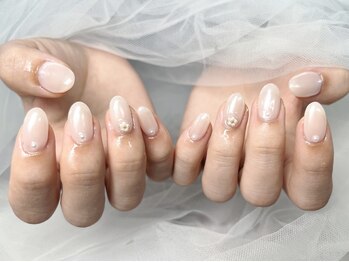 バタフライ 津田沼店(Butterfly)/ワンカラーベースミラーネイル