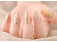 ヴァンネイル みなとみらい馬車道(VINGT NAIL)/オーロラビジューネイル