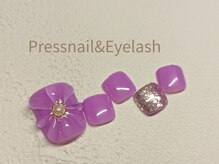 プレス ネイルアンドアイラッシュ(PRESS NAIL&EYELASH)/【フット】定額※オフ込￥10800