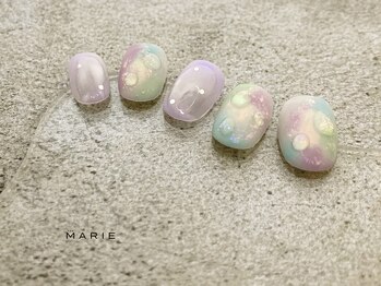 ザ マリー 三条店(THE MARIE)の写真/【初回オフ¥0】ショートネイルに映えるアートが豊富★シンプルでハイセンスなデザインはオフィスにも◎