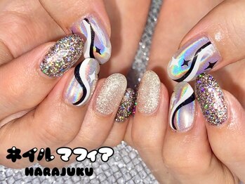 ネイルマフィア 原宿(NAIL MAFIA)/定額/y2k/メタリック/春/夏