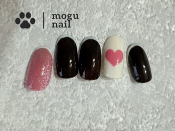 モグネイル(Mogunail)/バレンタインネイル/冬ネイル