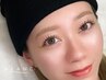 【眉毛+マツエク】アイブロウWAX《メイク付》＆上100本まで　¥12650