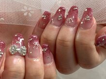 ネイルズ ウィスブランカ(Nails wisBlanca)/おしゃれに今どきリボンパーツ