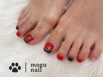 モグネイル(Mogunail)/定額フットネイル/スイカネイル