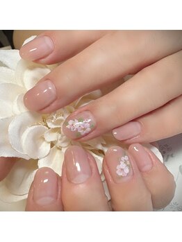 ヘアー ユニバース(HAIR UИIVERS)/極みベージュグラデ+桜