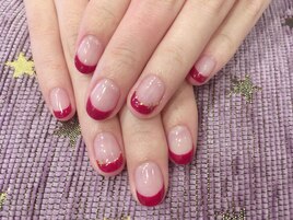 赤フレンチネイル￥7980