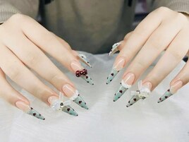 スカルプ10本アート付け放題