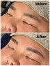◎リピ割【清潔感UP♪メンズ★アイブロウ】眉毛パーマ＋スタイリングwax脱毛
