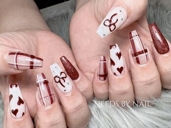 ニーズ バイ ネイル(Need’s by nail)の写真/加古川市で楽しめる媚びない大人ギャルネイル!モテ可愛×自分らしいデザイン★長さだしで個性をプラス♪