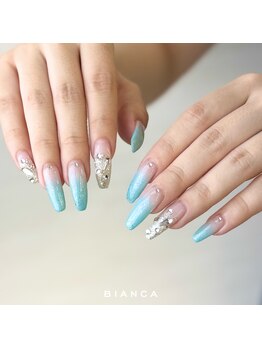 ビアンカ ネイルサロン 大宮店(Bianca)の写真/ショートネイルもロングネイルに変身！スカルプチュア10本の長さだしでアートの幅も広がります♪