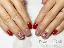 ネイルドール(Nail Doll)/ツイードネイル
