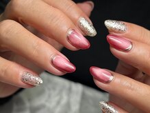 ネイルサロン プール ヴー(Nail Salon Pour Vous)/【人気】マグネットミラーネイル