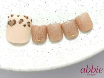 ネイルサロン アビー 新宿東口店(abbie)/マットレオパードfoot¥10076