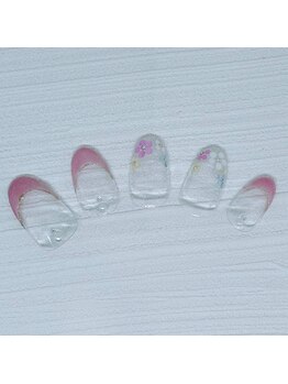 ネイルベース ネイル ケア サロン ミウラ(miura)/4月季節デザイン定額アート★