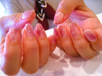 アロアロネイル(aloalo nail)/ぶどうマーブルネイル