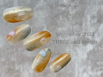 スリー(THREE)/September 2022/nail design