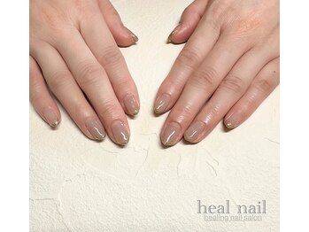 ヒールネイル(heal nail)/grage×ミラーfrench