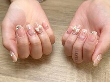 エルシ(ELSH)/ハート埋め込み/くすみピンク