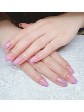 ネイルスペース ヴィザヴィ(NailSpace Vis-a-vis)/グラデ＆ミラーネイル