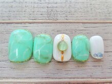 ブランロール 中目黒店(Blanl'or)/【Foot】天然石ネイル