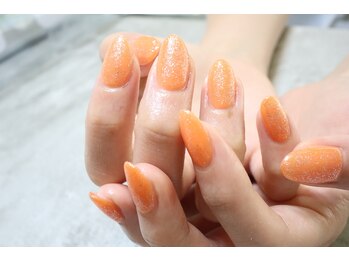 ディーエムジーネイル(DMG nail)/オレンジフラッシュネイル