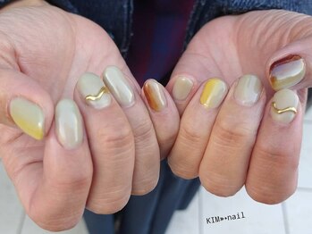 ケイアイエムネイル(KIM nail)/デザインコース+αデザインです