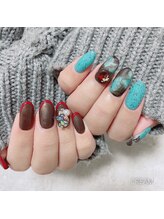 クリーム(Nail Atelier CREAM)/バレンタインネイル