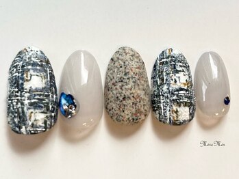 パラジェル認定サロン メールメール 池袋店(MereMer)/ざくざくツイードネイル