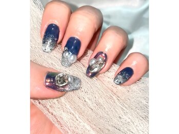 エイミーユア(Eimmy Yua)/ネイビーFlashグラデ