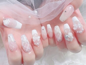 ミイネイル(Me nail)/チェックネイル/ワンホンネイル