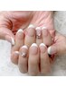 【2回目以降の方】フレンチネイル￥5,500★王道デザインで指先キレイ見え