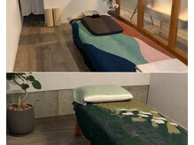 かわず整体院の雰囲気（半個室の治療室が2部屋ございます。）