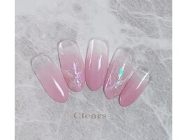 大理石風×シアーカラーグラデ