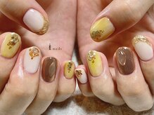 アイネイルズ 渋谷店(I nails)/辛子色ニュアンスミラー¥9480