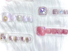 ボガスティーズネイル 鶴見店/New 大人気!うる艶オーロラ/左上