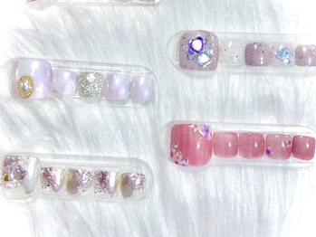 ボガスティーズネイル 鶴見店/New 大人気!うる艶オーロラ/左上