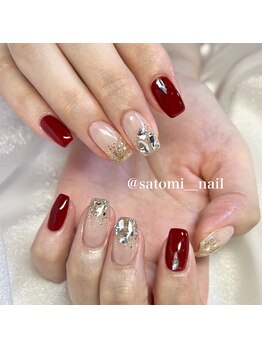 エムネイル ブランチ(Mネイル branch)/satomi担当:ボルドーネイル