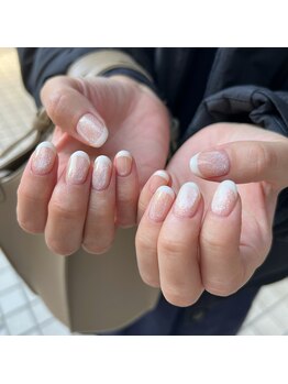 Mネイルアンドカフェ シェレステ/マグネットにフレンチ☆