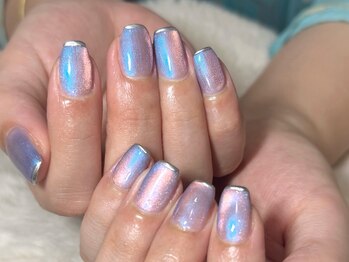 マグネットネイル/細フレンチ