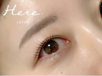 ヒア(Here.)の写真/リラックスして話せる丁寧なカウンセリング,施術で叶える理想の目元◎美眉アイブロウ+まつげパーマで垢抜け