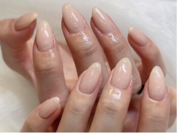 【シンプル ワンカラーネイル】