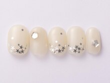 ジェミーネイル エビス(Jemiy nail ebisu)/星ホログラムシンプル8480yen