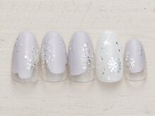 ネイルミックス 仙台泉中央店(Nail Mix)/塗りかけ×雪　4990円