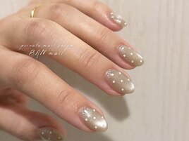 マグネット×ドットネイル