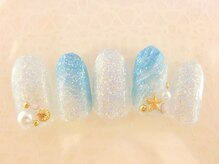ネイルサロン ロゼオ(Nail salon Roseo)/■渋谷>7990円/夏ウェーブネイル