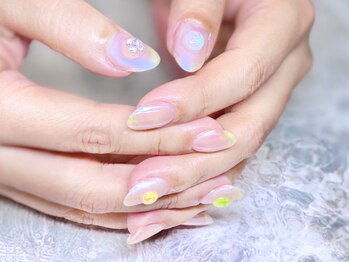2M ネイル アトリエ(2M NAIL ATELIER)/ビー玉 ニュアンス オーロラ