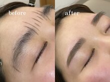 クー アイラッシュ 南柏(Coeur Eyelash)の雰囲気（眉毛はアイブロウWAXを使用しメイクも楽なお目元に◎）